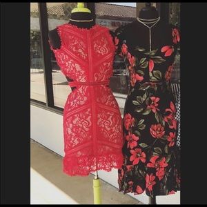NWT Red Lace Dress